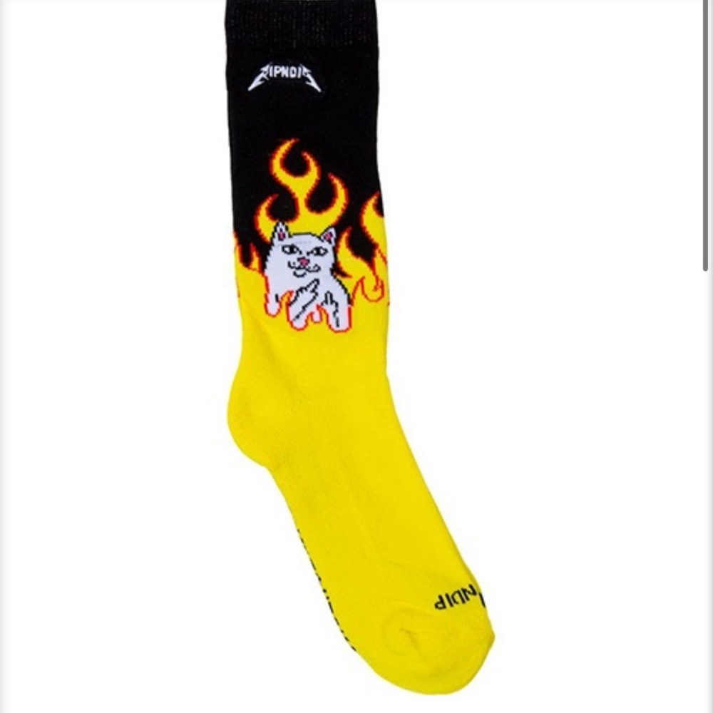 Welcome To Heck Socks (Black/Yellow)